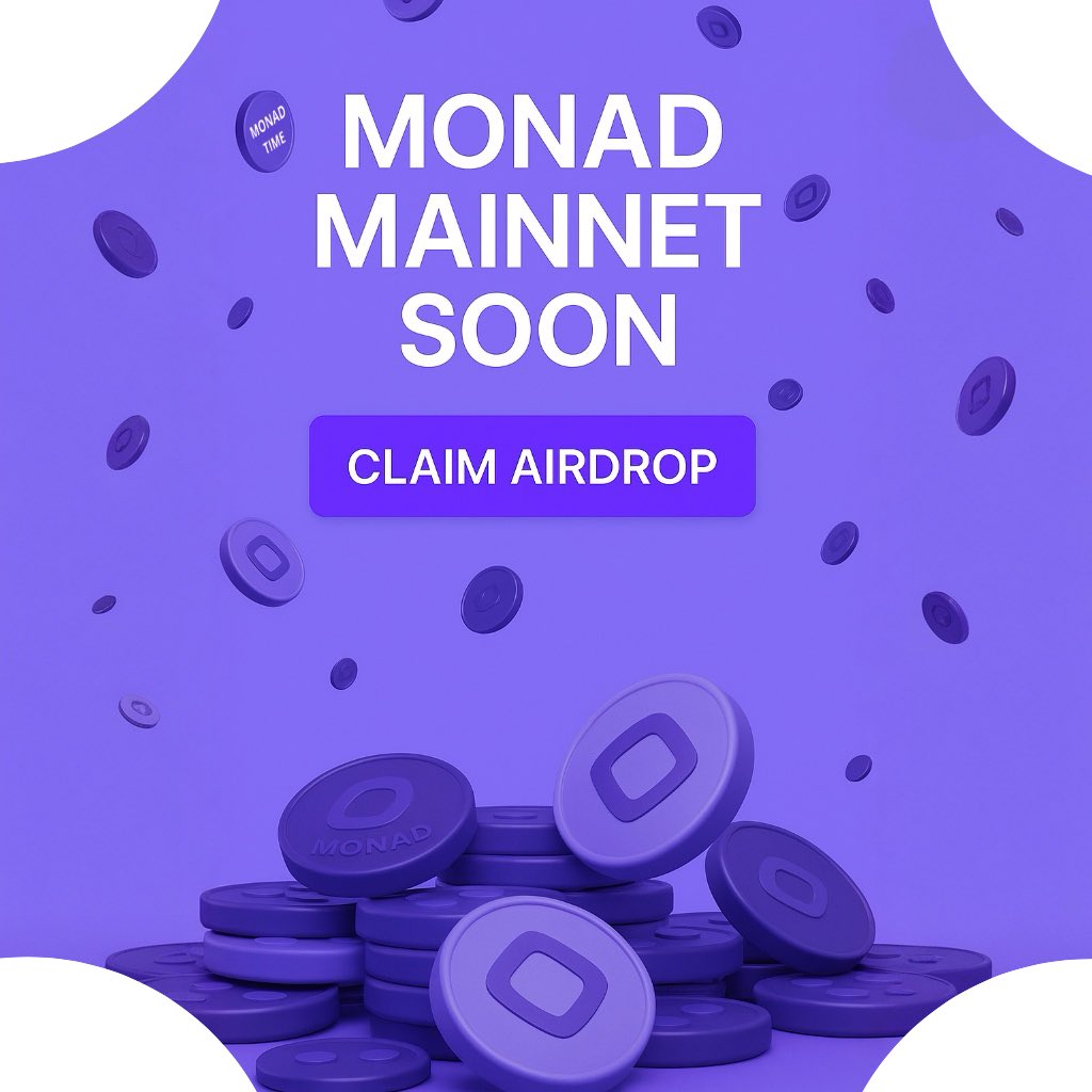 MONAD MAINNET ⏳ Like, RT and Drop your Monad wallet address 👇