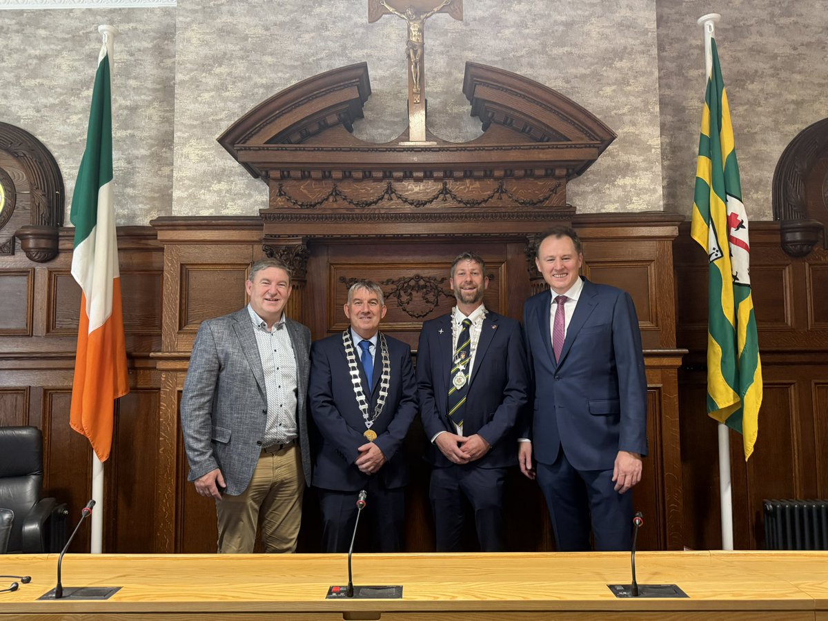 Congratulations to Cllr Paul Canning &amp; Cllr Donal Mandy Kelly on their election as Chair and Deputy Chair of Donegal County Council.  It’s a proud moment for both of them and their families and they will be a very strong team.  Comhghairdeachas libh agus beir bua leis an obair.