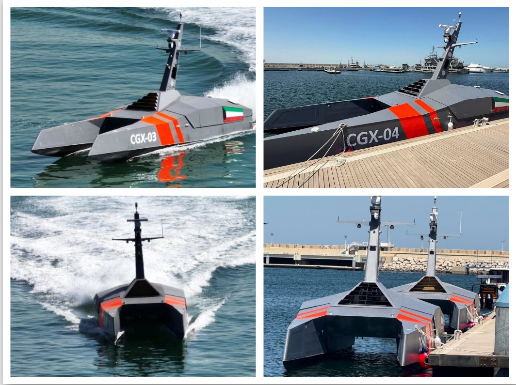 تشغيل القوارب البحرية المُسيرة بأسطول خفر السواحل.

- تتميز بقدرة تشغيلية عالية تمكنها من العمل لعدة أيام دون تدخل بشري مباشر.

- تعزيز الأمن البحري باستخدام التقنيات الذكية والتصدي لأي تهديدات محتملة للمياه الإقليمية لدولة الكويت.