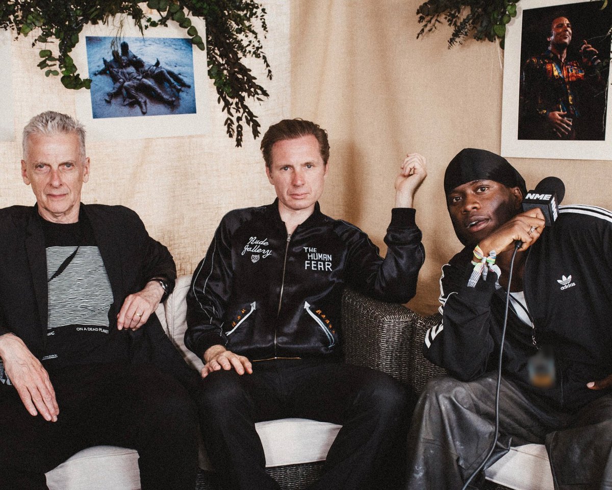 Franz Ferdinand (@franz_ferdinand) on Twitter photo Enjoyed talking to <a href="/NMEmagaziners/">NME</a>
at <a href="/glastonbury/">Glastonbury Festival</a> at the weekend. Great to be joined by Peter Capaldi and <a href="/MasterPeaceLDN/">Master Peace</a>. You can see the full interview at: bit.ly/3Teg16F.
📸 Andy Ford for NME Enjoyed talking to <a href="/NMEmagaziners/">NME</a>
at <a href="/glastonbury/">Glastonbury Festival</a> at the weekend. Great to be joined by Peter Capaldi and <a href="/MasterPeaceLDN/">Master Peace</a>. You can see the full interview at: bit.ly/3Teg16F.
📸 Andy Ford for NME
