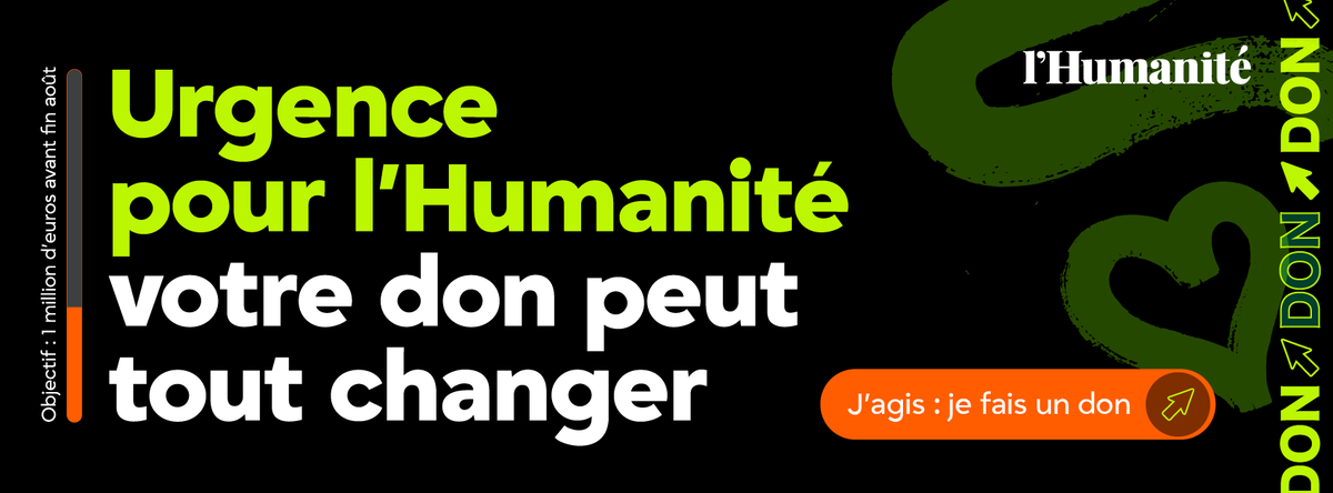 humanite_fr's tweet image. Urgence pour l’Humanité, votre don peut tout changer !
Faites vivre un média libre et engagé, toujours du côté de celles et ceux qui luttent ➡️ abonnement.humanite.fr/don-humanite/