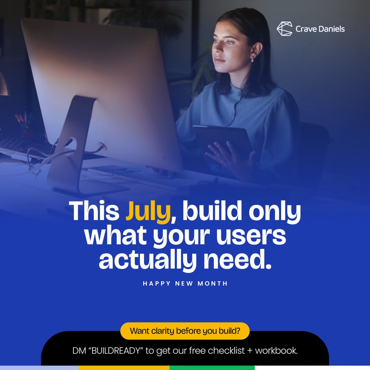 It’s July.
Build only what your users actually need.

Not vibes. Not assumptions. Not cool features.

Real need, or nothing.

DM “BUILDREADY” to get our checklist.