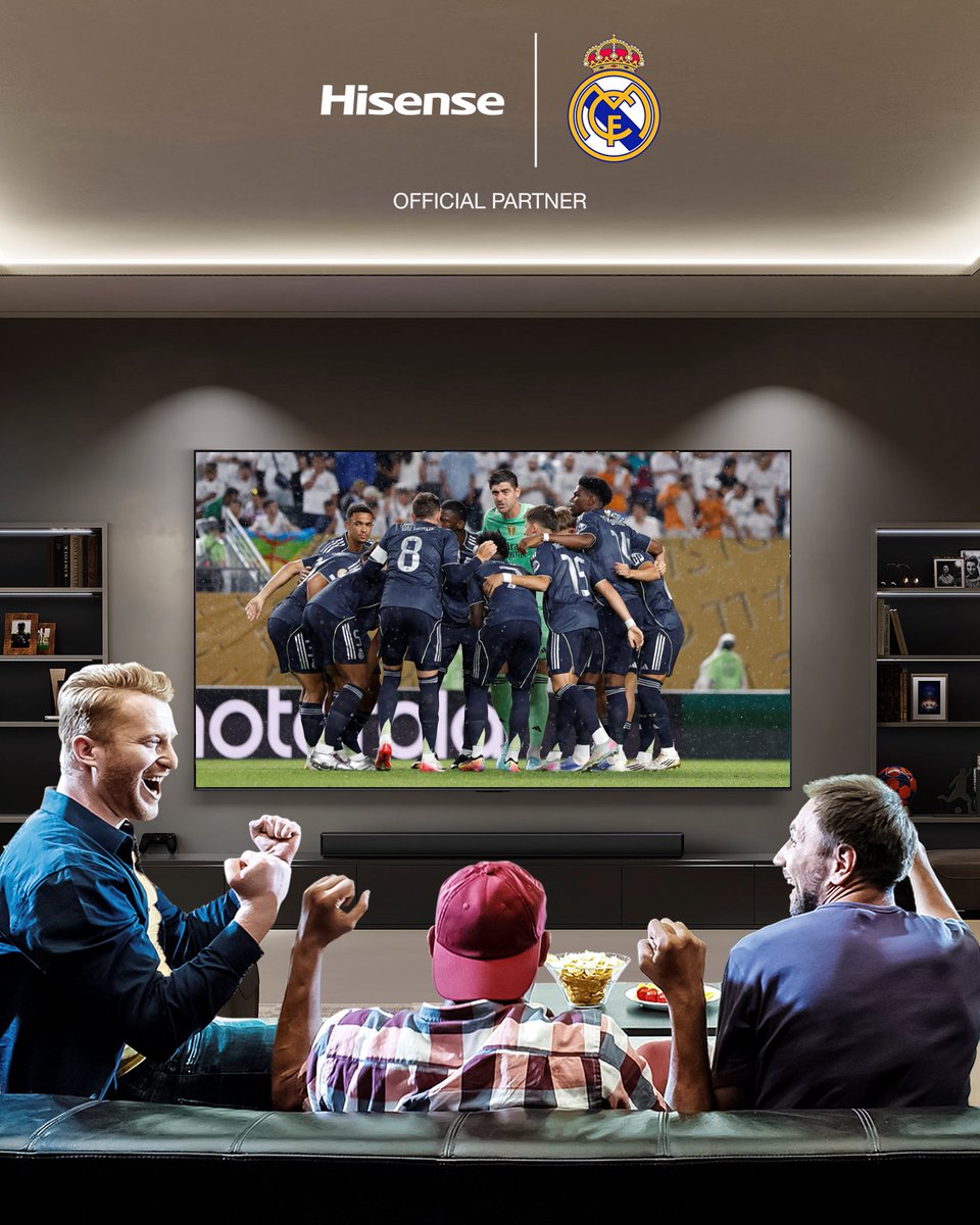Watching Real Madrid like this hits different ⚽📺
Hisense U7 brings the FIFACWC home — vivid, smooth, and made for moments like this.
Own the moment with Hisense.

*Regional Partnership in Spain and MEA