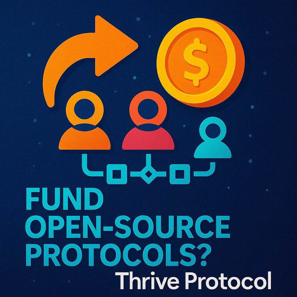 0xhenrydev's tweet image. How do we fund open-source protocols—without depending on VCs or grants? 🧩💸
@ThriveProtocol enables revenue-sharing rails directly onchain, letting communities auto-distribute value to contributors.
Build together. Earn forever.
@KaitoAI #ProtocolRevenue #Web3Funding