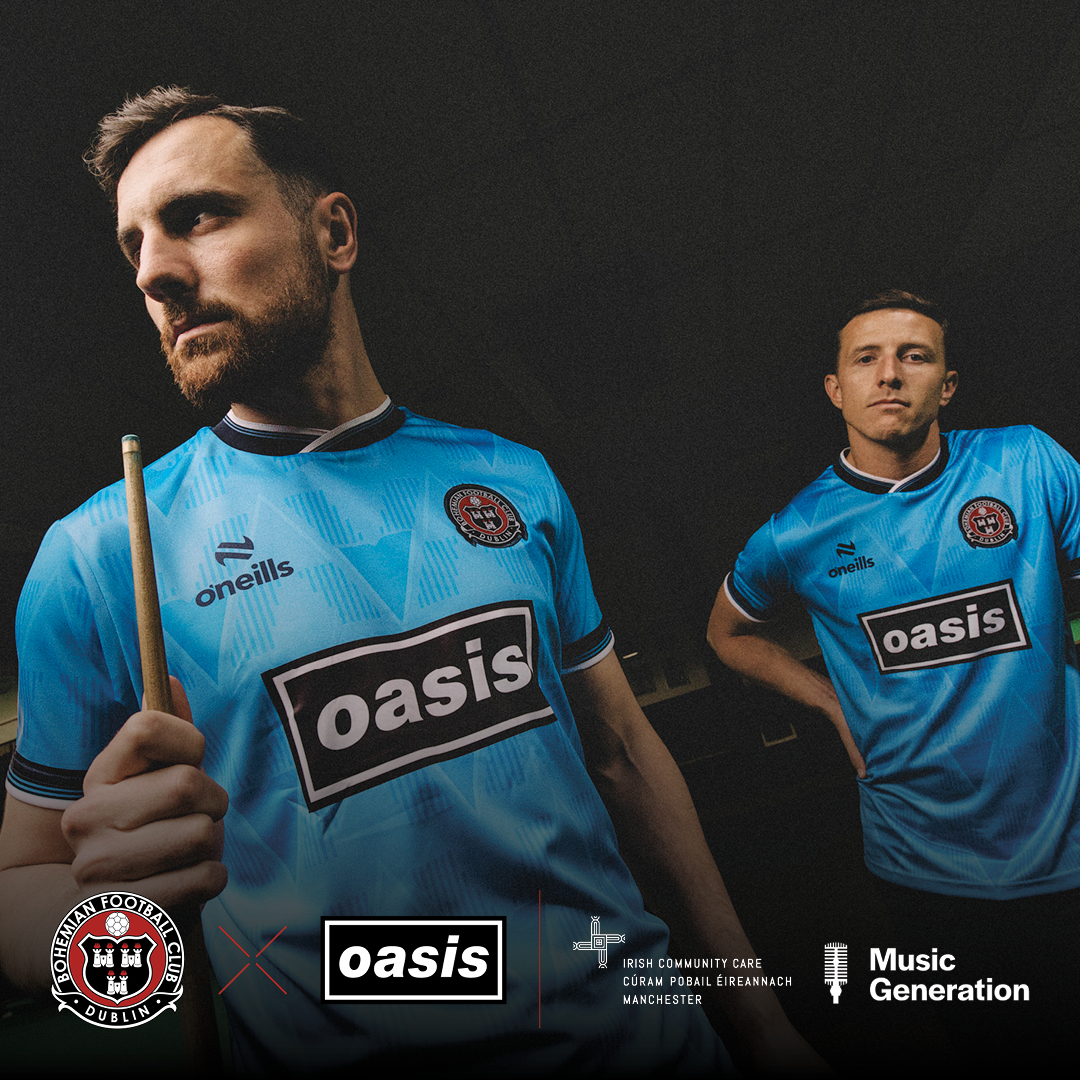 A closer look at our 2025 FAI Cup Shirt, a very special partnership with Oasis.

👉More info: bohemians.ie/bohemian-fc-un…

👉Buy here: oasis-bohemianfc.com