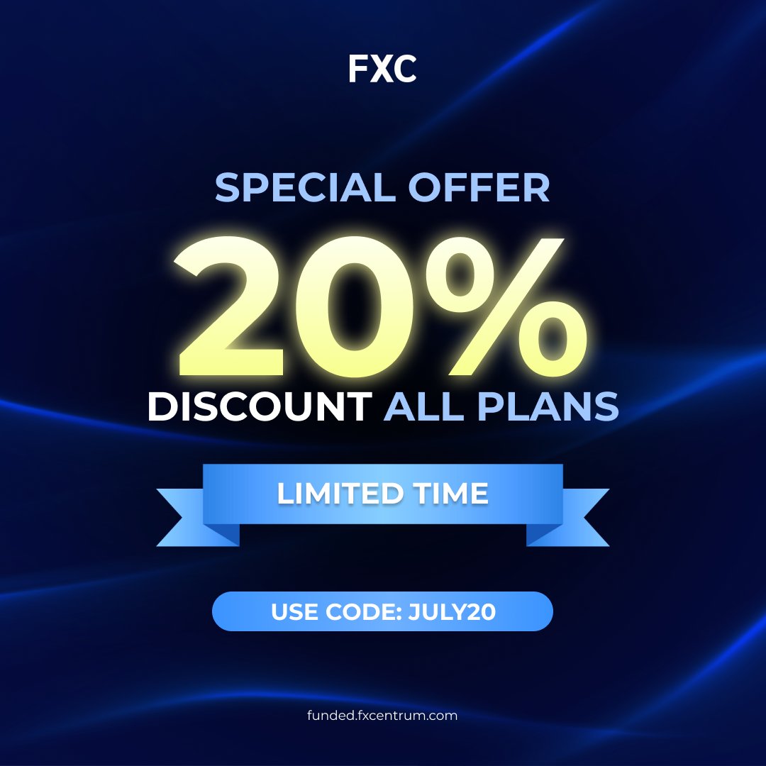 Traders! For a limited time, use the code JULY20 at checkout to receive an unbeatable 20% discount on any challenge type.

 Don't miss out on this incredible offer!Upgrade your account today and start trading with enhanced features, advanced tools, and expert support.

Ready to
