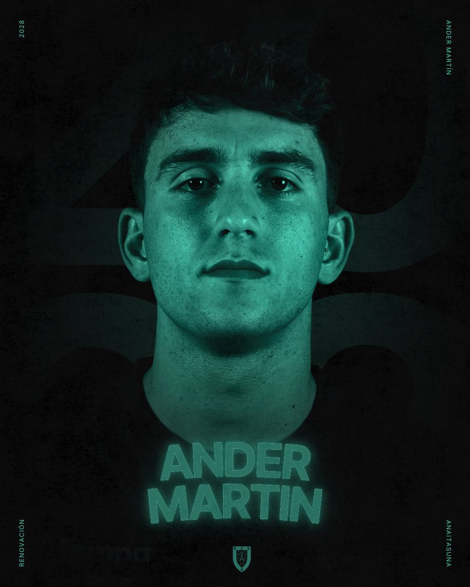 COMUNICADO OFICIAL | Anaitasuna renueva hasta el 2028 a Ander Martin.

▶️ bit.ly/4kk84YK
