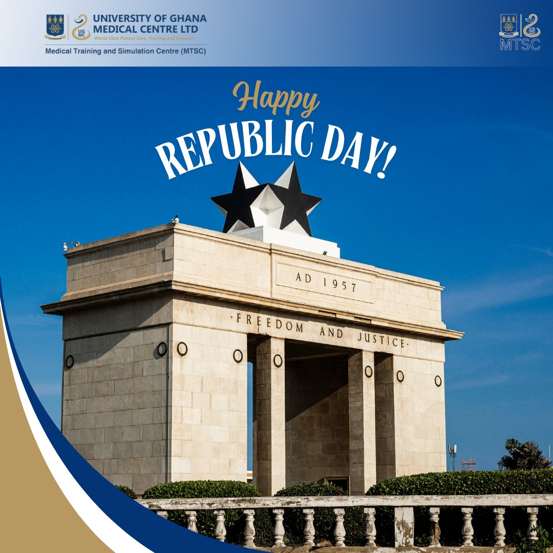 UGMCSim's tweet image. The UGMC_MTSC joins the rest of the world in celebrating Ghana&apos;s 65th anniversary as a republic. 
God bless our homeland! 
UGMC-MTSC - &quot;Bringing Simulation to life&quot;
 #ugmcsim #healthsimulation #simulation #cpd #healthcare #heatheducation #events #rentals #ugmc #mtsc