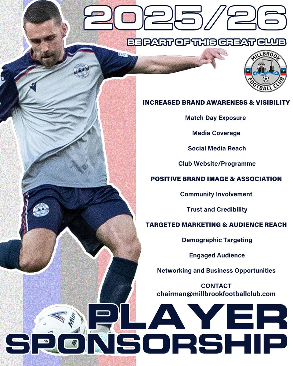 Millbrook FC (@millbrook_fc) on Twitter photo π JOIN AND SUPPORT THE DOCKERS FAMILY π
Contact:
chairman@millbrookfootballclub.com
vicechairman@millbrookfootballclub.com
Or reach out via one of our social platforms.
Upthedockers ποΈ π JOIN AND SUPPORT THE DOCKERS FAMILY π
Contact:
chairman@millbrookfootballclub.com
vicechairman@millbrookfootballclub.com
Or reach out via one of our social platforms.
Upthedockers ποΈ