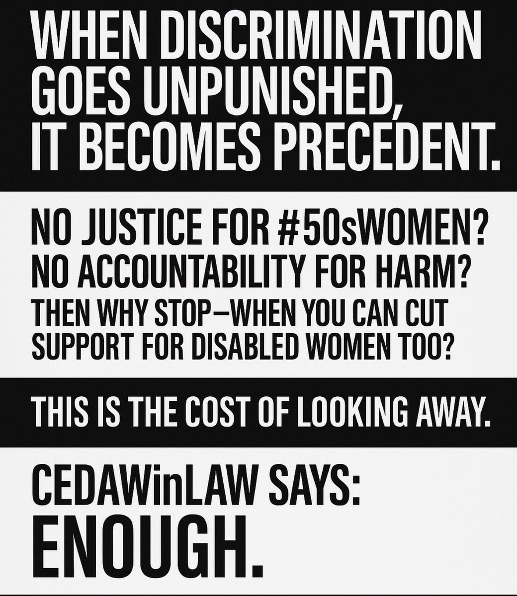 gerrymcdonagh4's tweet image. YOU KNOW WHAT IS NOT FAIR 🙄
#50swomen being constantly #Disriminated against everyday #MediationNOTLitigation