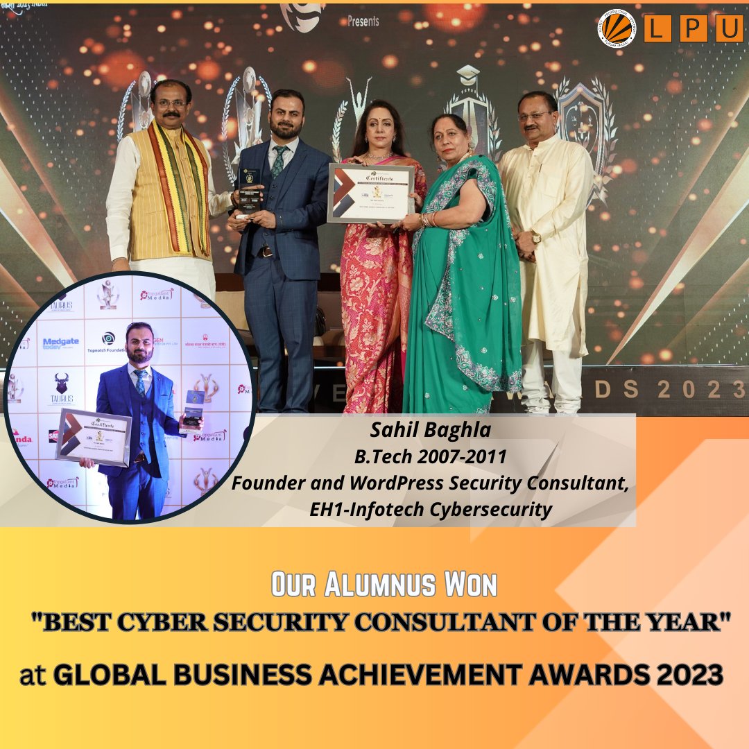 mygobindrai's tweet image. 🔐 With global cyber threats on the rise, LPU’s CSE curriculum empowers students with cutting-edge cybersecurity training and real-time threat simulation labs.
Your shield starts here. 💻 #CyberSecurity #LPU #TechSecure