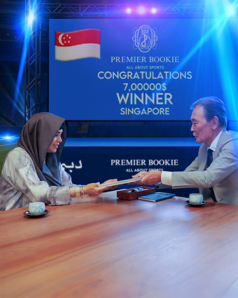 BookiePremier's tweet photo. Congratulations 🎊 
7,00000$ Winner 🥇 🇸🇬 
#premierbookie #sports #winner #singapore https://t.co/x9Os372AsL