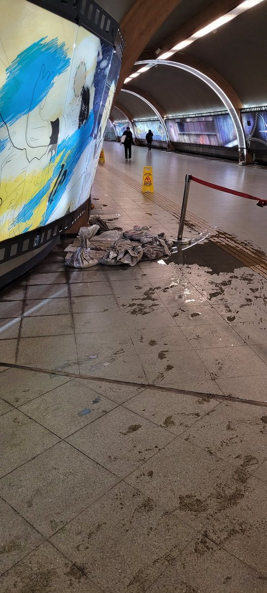 dolce_tati's tweet photo. @metrodesantiago que pasa en metro los leones??? Una semana y sigue habiendo mucha agua 💧 😐 https://t.co/Eolg097X8V