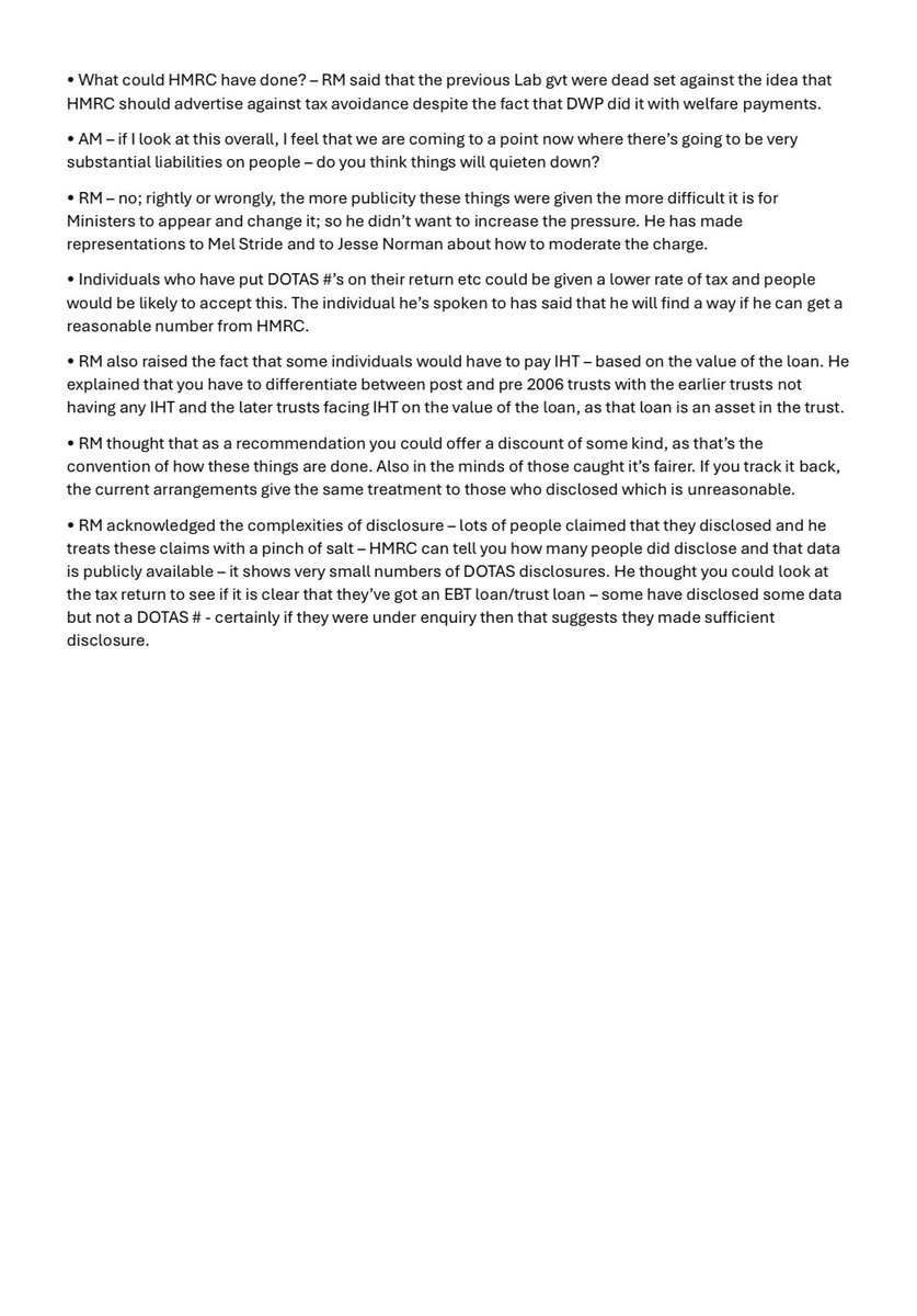 Loan Charge & Taxpayer Fairness APPG (@loanchargeappg) on Twitter photo 🚨BREAKING NEWS: Huge new FOI revelation in the #LoanChargeScandal raised by <a href="/gregsmith_uk/">Greg Smith MP</a> in #TreasuryQuestions exposing #HMRC’s 15% settlement deal with large companies in 2015, as reported by Ray McCann to Lord Morse in 2019. All the while ruthlessly persecuting contractors. 🚨BREAKING NEWS: Huge new FOI revelation in the #LoanChargeScandal raised by <a href="/gregsmith_uk/">Greg Smith MP</a> in #TreasuryQuestions exposing #HMRC’s 15% settlement deal with large companies in 2015, as reported by Ray McCann to Lord Morse in 2019. All the while ruthlessly persecuting contractors.