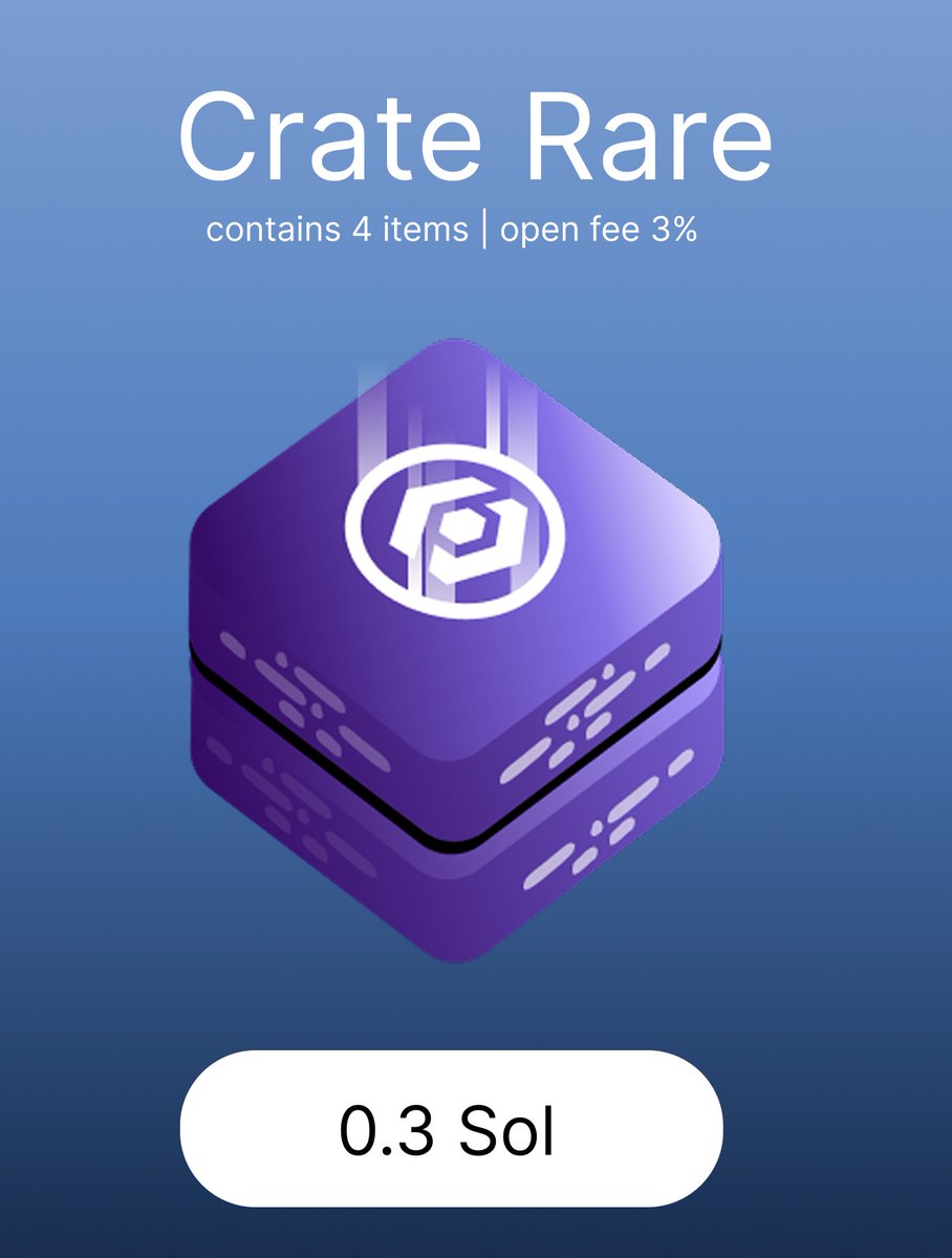Vivarium_crates's tweet image. 🎮Vivarium's Crypto Crates drop SOL, USDC, JUP, or USDT! From Common (84.957%) to Legendary (0,0003%), every crate's a thrill. Provably fair on #Solana