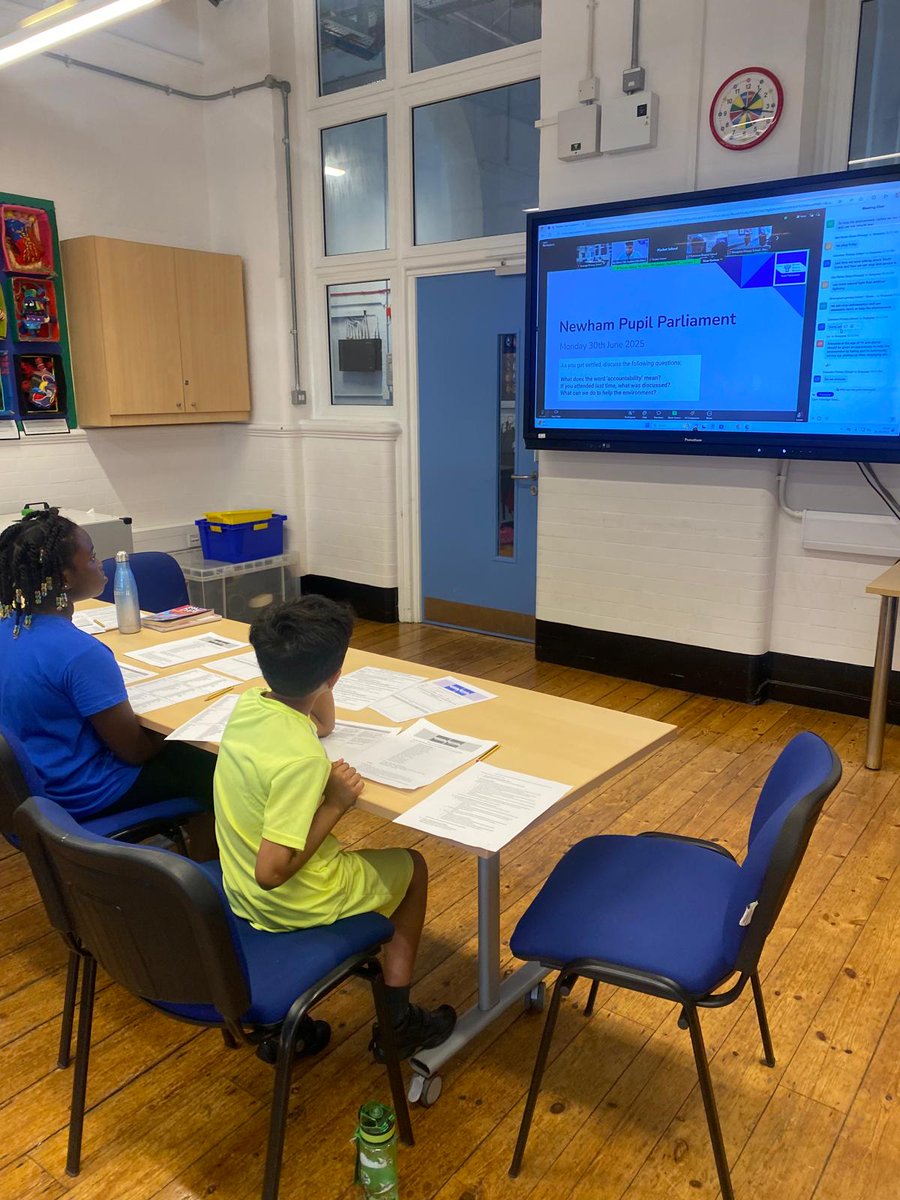 VicarageSchool's tweet photo. Yesterday, two of our Year 5 Student Councillors proudly represented our school at the Newham Pupil Parliament! 🏛️👏 A fantastic opportunity to have their voices heard and help shape positive change. #StudentLeadership #PupilParliament #NewhamSchools https://t.co/1AYxL7Bsw3