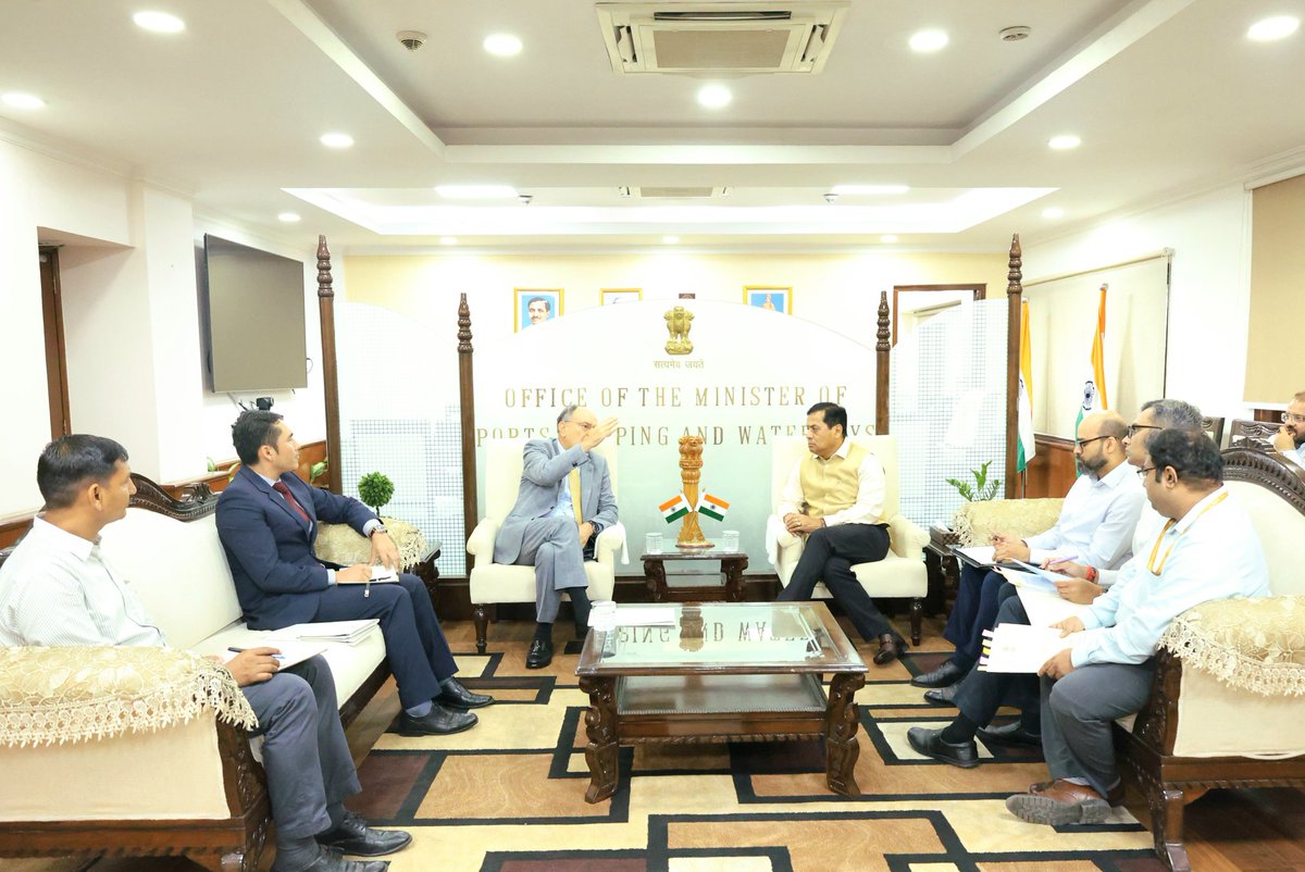 Sarbananda Sonowal (@sarbanandsonwal) on Twitter photo Pleased to meet Ambassador of Peru to India HE Javier Paulinich in New Delhi. Discussed ways to enhance trade connectivity and explore investment avenues to strengthen 🇮🇳-🇵🇪 maritime cooperation.
<a href="/EmbaPeruIndia/">Embassy of Peru in India</a> Pleased to meet Ambassador of Peru to India HE Javier Paulinich in New Delhi. Discussed ways to enhance trade connectivity and explore investment avenues to strengthen 🇮🇳-🇵🇪 maritime cooperation.
<a href="/EmbaPeruIndia/">Embassy of Peru in India</a>