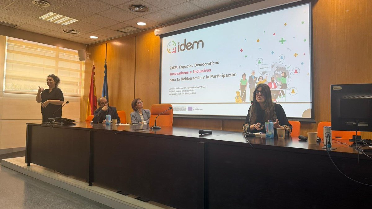 📰 Seguimos promoviendo la participación democrática a través de la accesibilidad cognitiva en el proyecto europeo <a href="/idem_EU/">idemEU</a>.

🗣️ Presentamos esta iniciativa durante las jornadas 'La participación social y política de las personas con discapacidad' organizadas por el <a href="/Ceapat/">Ceapat, Imserso</a>.

✅