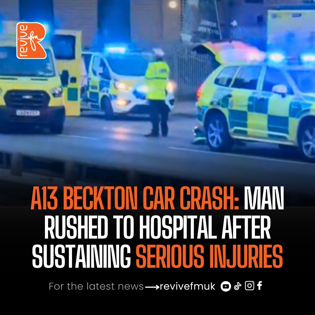 The A13 reopened 12 hours after the incident.
Stay tuned for more details!

#revivefmuk #a13beckton #carcrash #rainham #roadclosed #eastlondon
