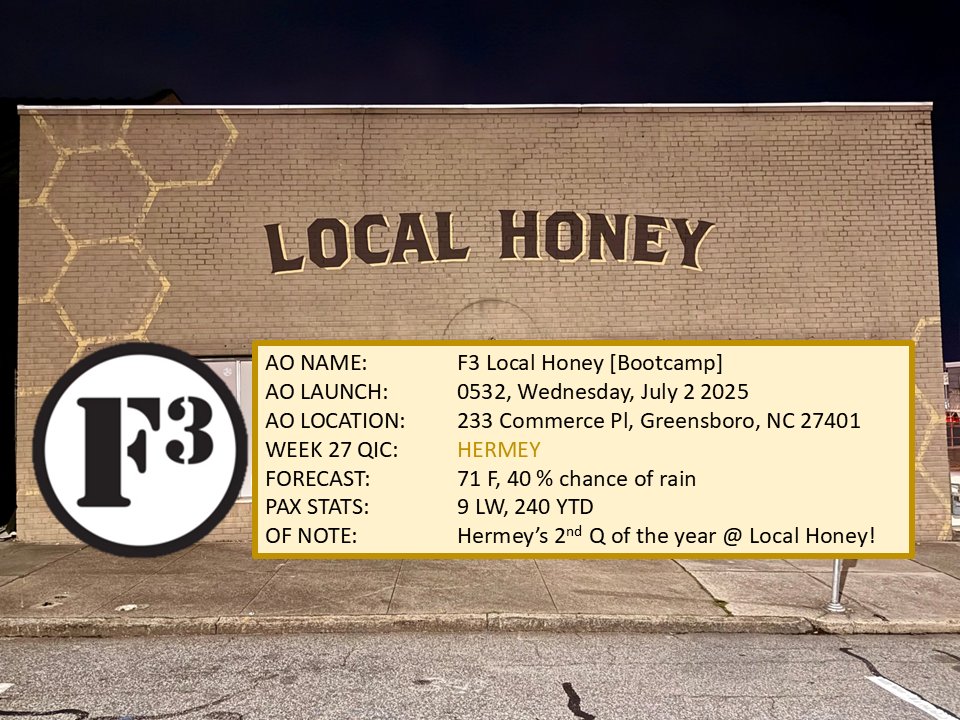 Who doesn't love going to the dentist? At Local Honey, we'll bring the dentist to you! <a href="/gefarless/">graham farless</a> is taking the Q tomorrow, and it's conveniently 6 months after his previous beatdown! SYITG <a href="/F3Greensboro/">F3 Greensboro</a>