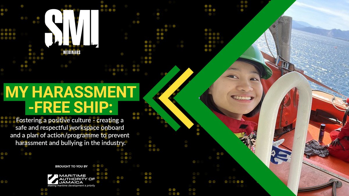 My Harassment-free Ship: Fostering a positive culture - creating a safe and respectful workspace onboard and a plan of action/programme to prevent harassment and bullying in the industry.

Get the full webinar: shipmanagementinternational.com/webinars-and-p…

#seafarers #maritime #IMO #DayoftheSeafarer
