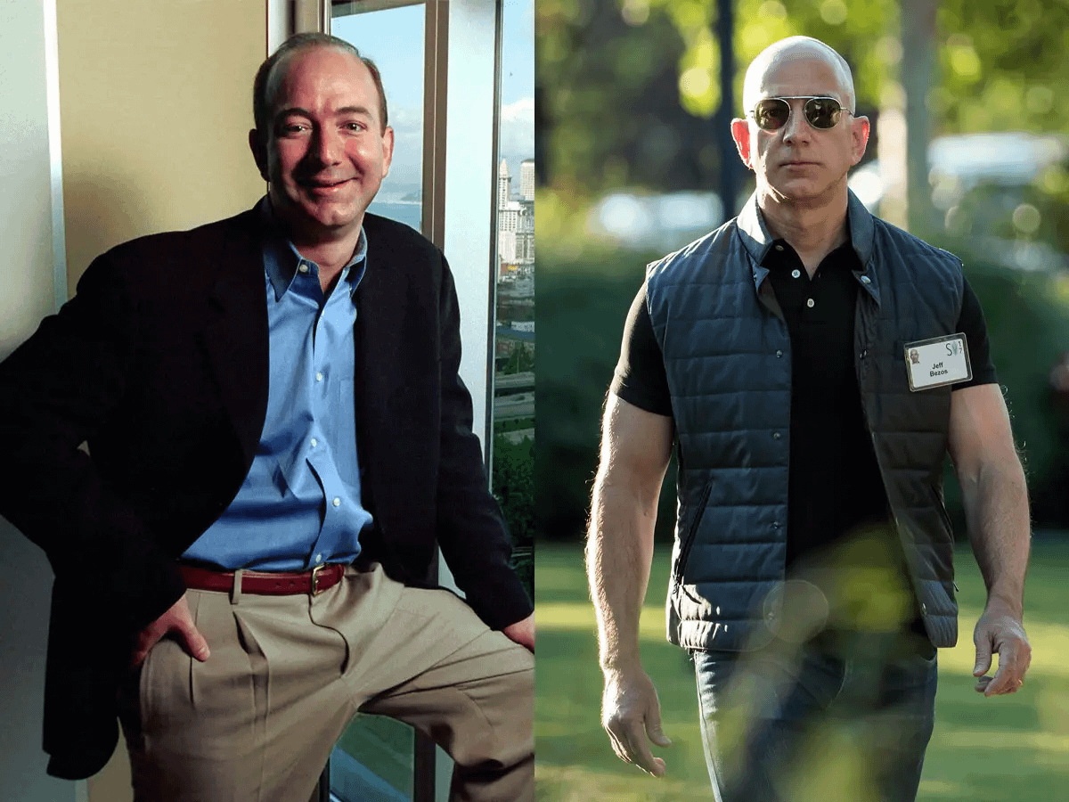 jakeglmn's tweet image. Jeff Bezos is redefining aging.
At 60 years old, he went from scrawny tech nerd to jacked billionaire playboy.
Here's how he did it (while building a $2T empire): 🧵