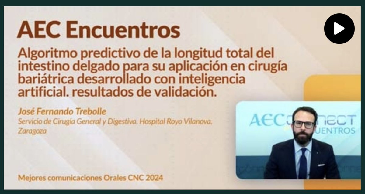 Gracias <a href="/aecirujanos/">aecirujanos</a> por la nueva publicación en aecconnect.es de nuestra comunicación oral en el pasado #CNC2024 <a href="/CirugiaRoyo/">Cirugía Royo Villanova</a> <a href="/MValeroS2/">M Valero S</a> <a href="/JLBlasLaina/">Juan Luis Blas</a> <a href="/ceste_zgz/">CESTE</a> <a href="/aec_obesidad/">AEC-SECO</a> <a href="/SEIQuirurgica/">SEIQ</a>