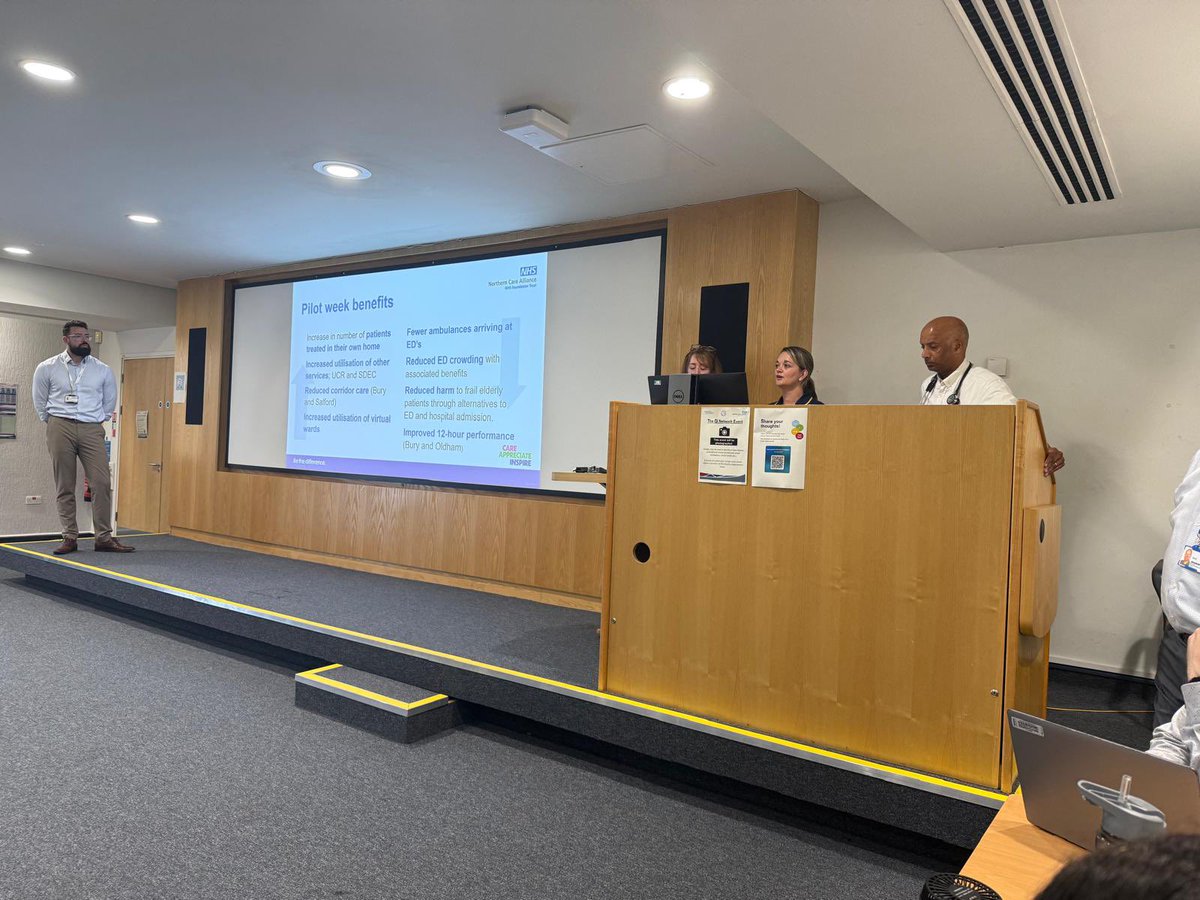 QualityNCA's tweet image. Our final presentation today was from Elliot Armstrong presenting Urgent Care single point of access and call before convey service.