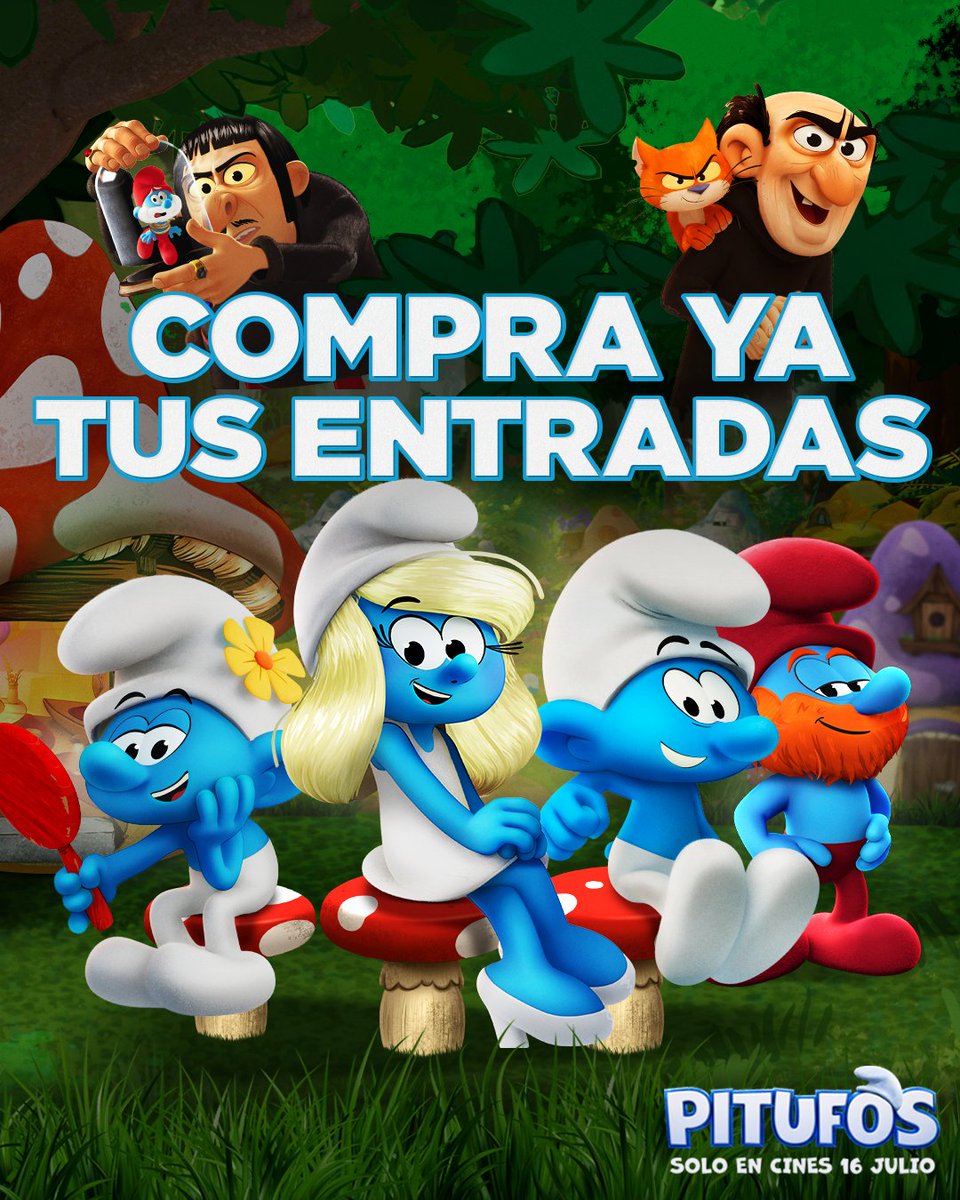 ¡Atención a todos los pituficinéfilos! Las entradas para #Pitufos ya están a la venta. ¡Solo en cines 16 julio!  

🎟pitufos-lapelicula.es