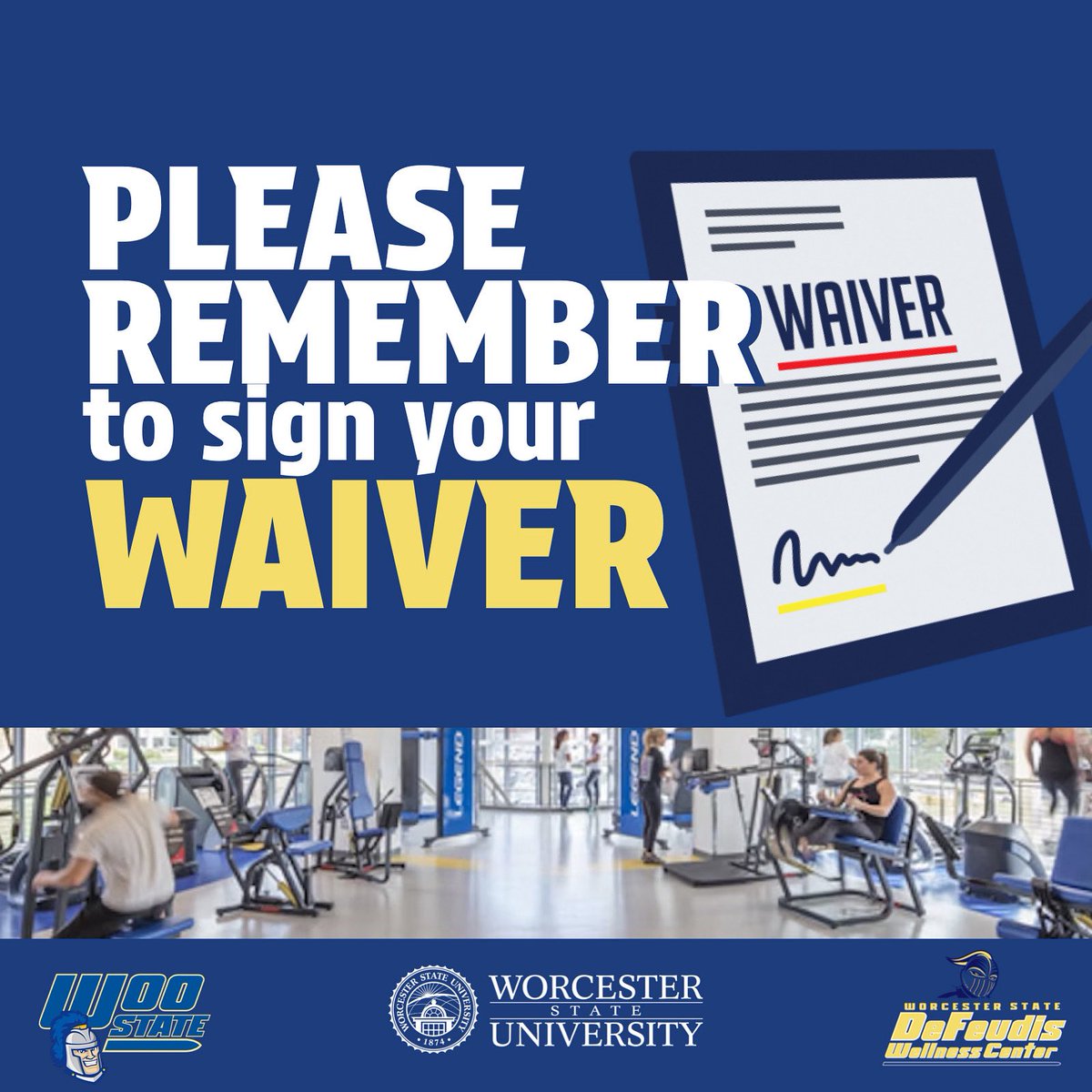 WSU_RecWellness's tweet photo. ❗ATTENTION❗

All current and future @WSU_RecWellness members are required to complete the 25-26 waiver before your next visit!

Save time and login to https://t.co/pJAqDrG3nN and complete before arriving to the facility!

#WooFit💪 
#ShieldsUp🛡️ https://t.co/KzOdS6KXJj