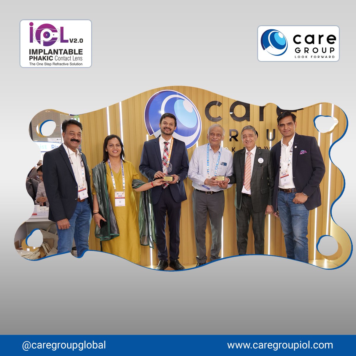 CareGroupGlobal's tweet image. Presented to Dr Roop and Dr Prakhyat Roop in honour of unwavering commitment and excellence in advancing vision care through the use of IOLs technology #ipcl