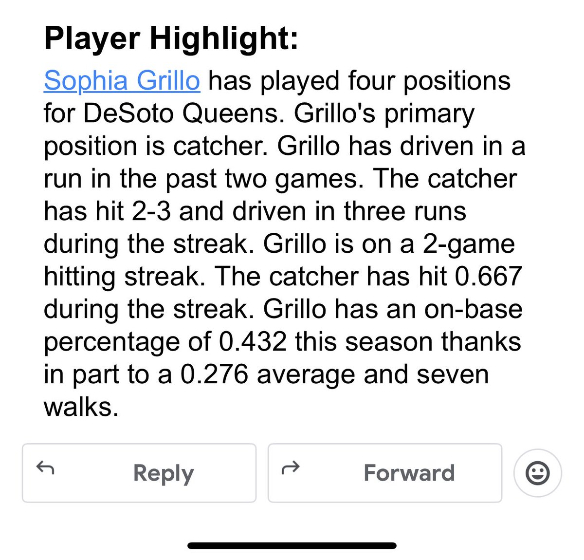 <a href="/FGCLsoftball/">Florida Gulf Coast League</a> <a href="/sophiagrillo9/">sophia grillo</a> <a href="/SoftballPortal/">Softball Portal</a> <a href="/DeSotoQueens/">DeSoto Queens Softball</a>