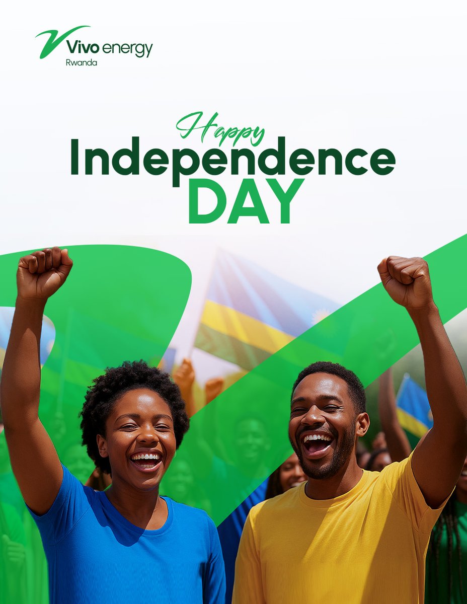 Today, we celebrate a proud legacy and a hopeful future.
Happy Independence Day, Rwanda! 🇷🇼

Here’s to freedom, unity, and the unwavering spirit of progress.

#RwandaIndependenceDay #IndependenceDay2025