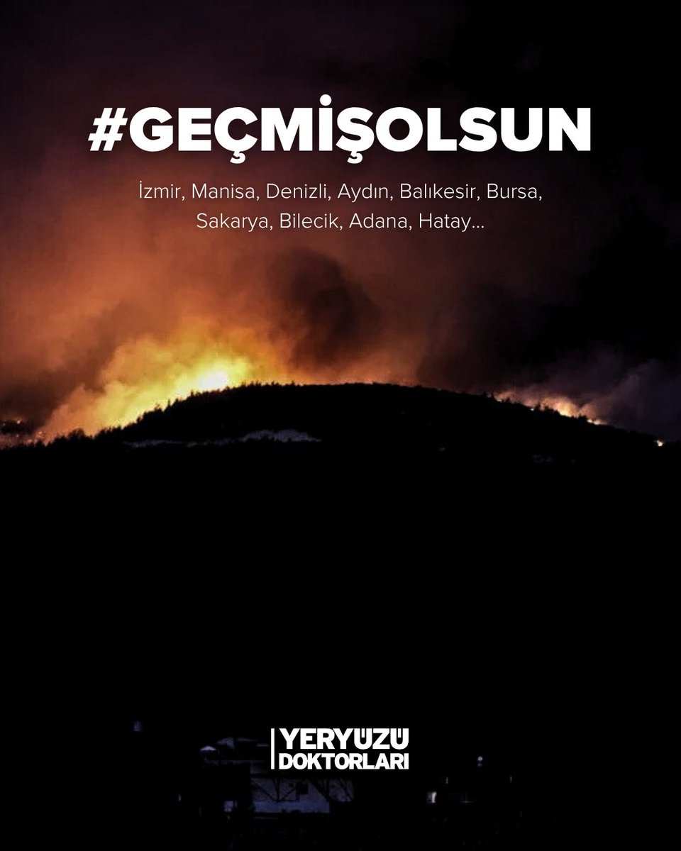 Ülkemiz genelinde devam eden yangınlardan etkilenen herkese geçmiş olsun diliyor, bu yangınların en kısa sürede bitmesini temenni ediyoruz.