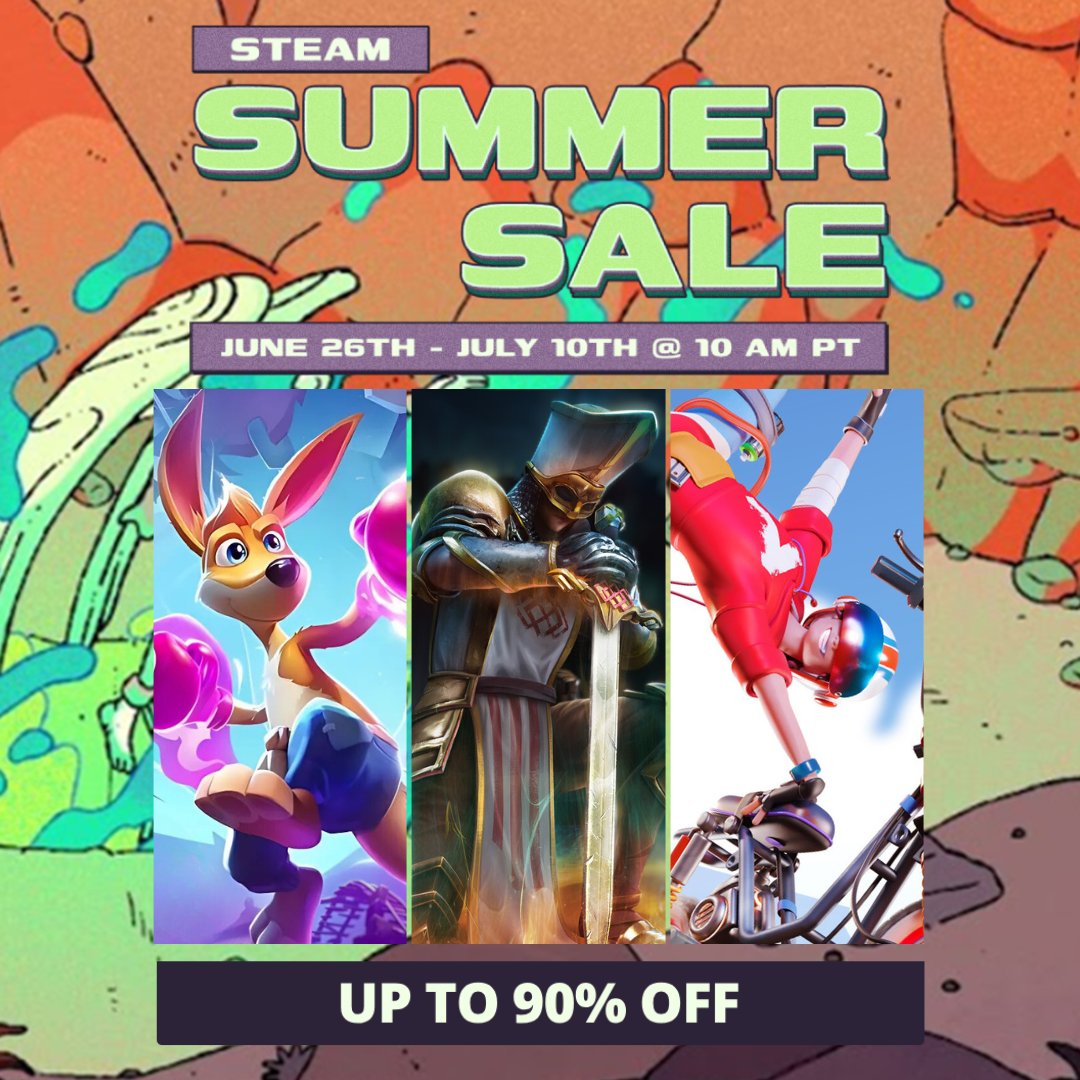 The #SteamSummerSale is here with some hot deals!   Get our games up to 90% off and spend this summer on great adventures 👉bit.ly/TateMultimedia…