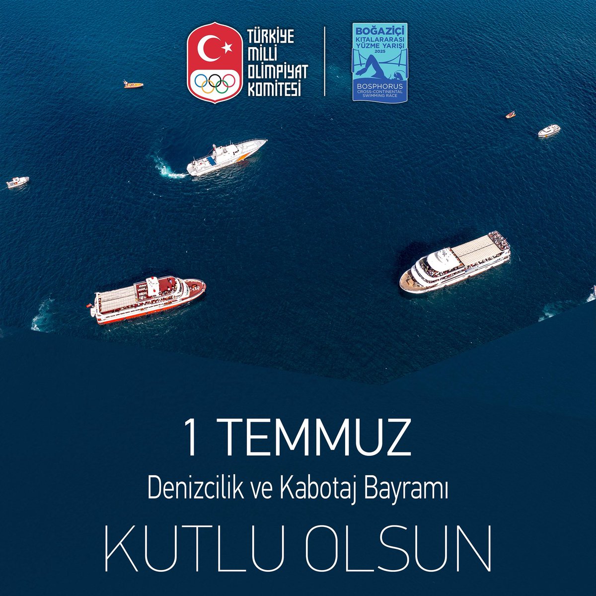 1 Temmuz Denizcilik ve Kabotaj Bayramı Kutlu Olsun! 🇹🇷

Her yıl İstanbul Boğazı'nda kıtaları kulaçlarla birleştirdiğimiz, dünyanın dört bir yanından yüzücüleri denizlerimizde ağırladığımız bu eşsiz yarış, denizlerimizle olan kadim bağımızı da hatırlatıyor. Denizlerdeki