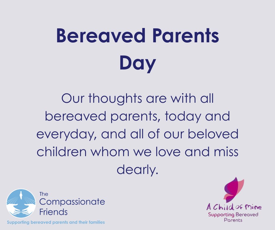 July 3rd marks Bereaved Parents Day.
Our thoughts are with all bereaved parents, today and everyday, and all of our beloved children whom we love and miss dearly.
#BereavedParentsDay