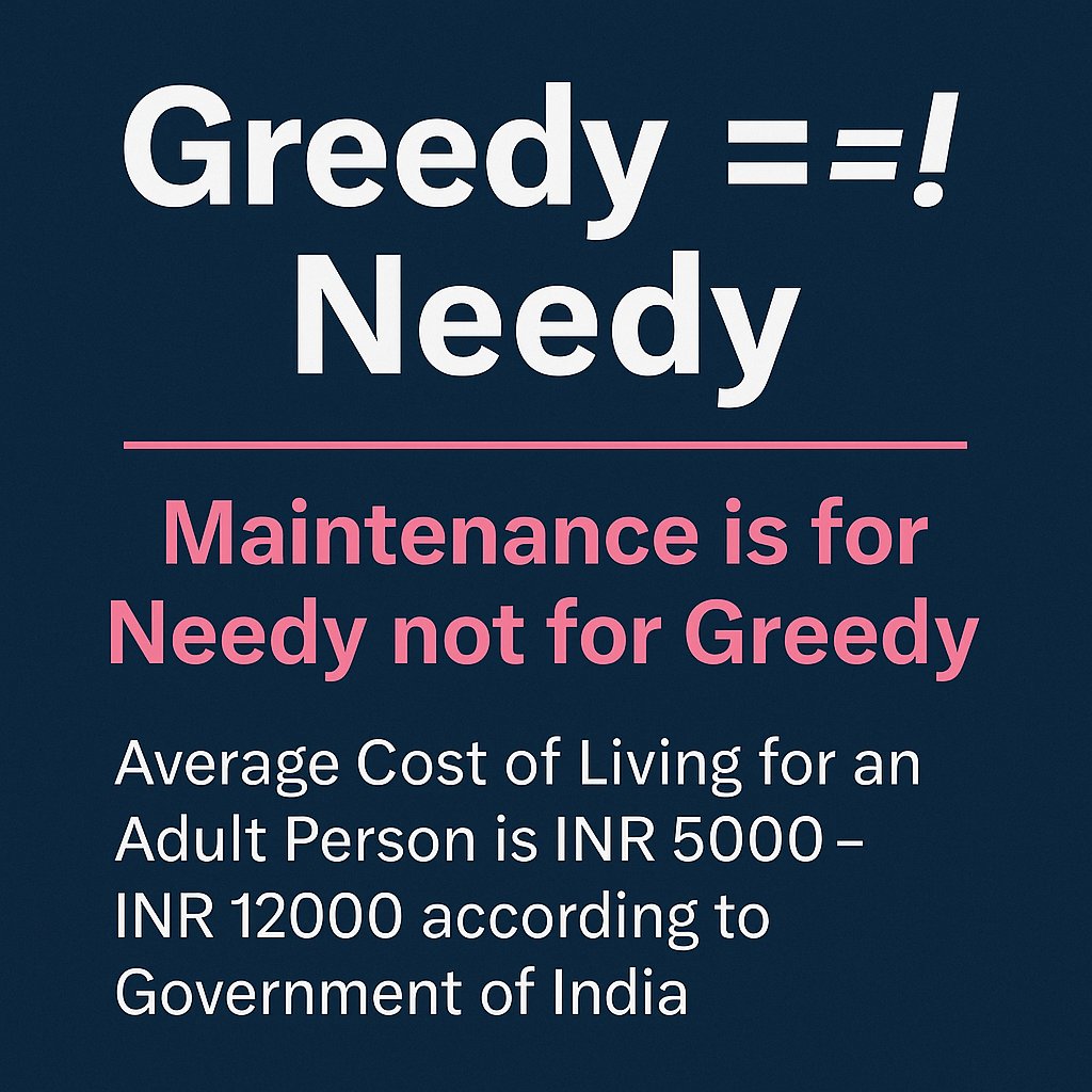 Djumbo_Trader's tweet photo. Greedy Wife wants 2 Lkh/Months for her experiences while she has no skills to earn 1Rs/Month !
#false498A #GenderNutralJustice #mensrights
#FakeCases
#BanMaintenance
#BanAlimony
#ShittyLaws
#ShittyJudges
#ShittyPolice
#deprem #LoveIslandUK #WilliamEst #Bitcoin #sabart https://t.co/1pfPLmkgXn