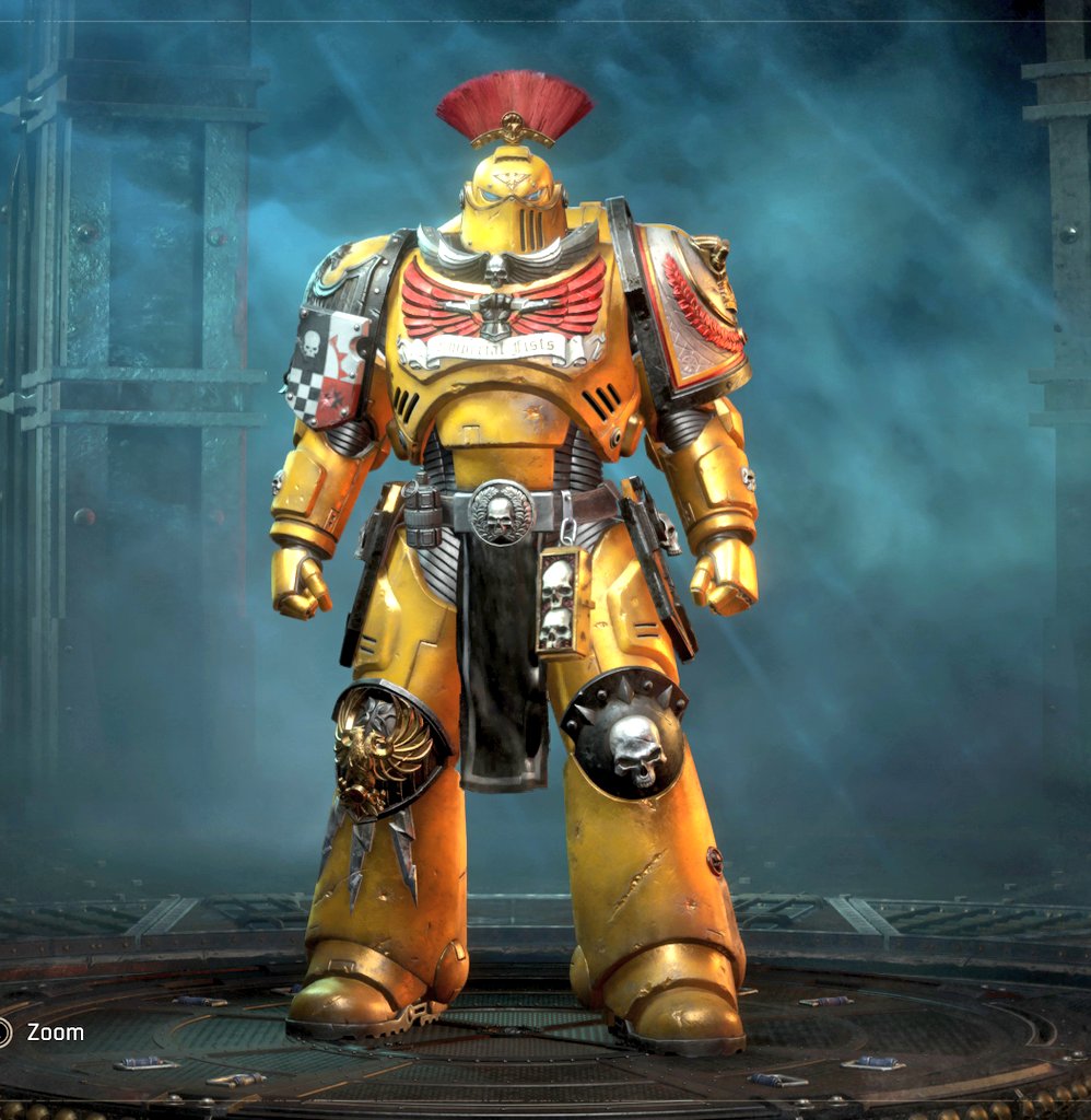ASTROTHUNDER824's tweet photo. Imperial Fists Champion ⚔️
@SpaceMarine @Focus_entmt 
#SpaceMarine2 #PlayStation5 🔥 https://t.co/8orM8RTL5L