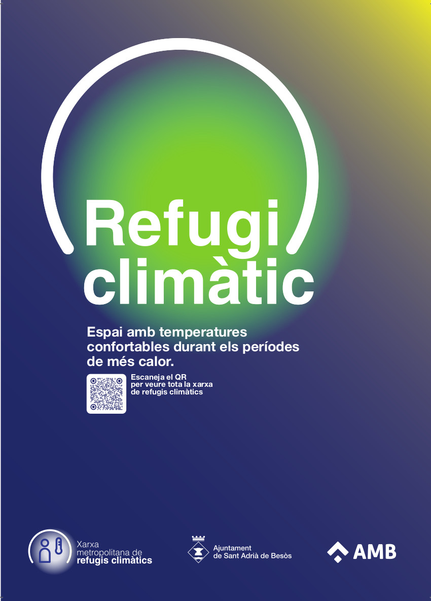 Ajuntament SantAdrià (@ajsantadria) on Twitter photo ☀️ Aquest estiu tens refugis climàtics a prop de casa per fer front a la calor.
Saps què són?
📕 Espais accessibles que durant els episodis de calor extrema proporcionen confort tèrmic, descans i seguretat a la població.
A #SAB tenim 6, descobreix-los a 👉 cutt.ly/yefsbTNn ☀️ Aquest estiu tens refugis climàtics a prop de casa per fer front a la calor.
Saps què són?
📕 Espais accessibles que durant els episodis de calor extrema proporcionen confort tèrmic, descans i seguretat a la població.
A #SAB tenim 6, descobreix-los a 👉 cutt.ly/yefsbTNn