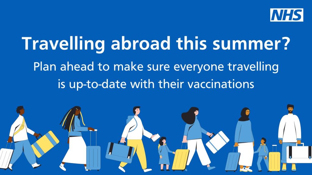 Are you traveling abroad this summer?☀

Check if you need extra vaccines.

Some countries have diseases that we don’t often see in the UK and you may need extra protection.

Visit: travelhealthpro.org.uk/countries

Contact your GP for advice about how to arrange the vaccines you need.