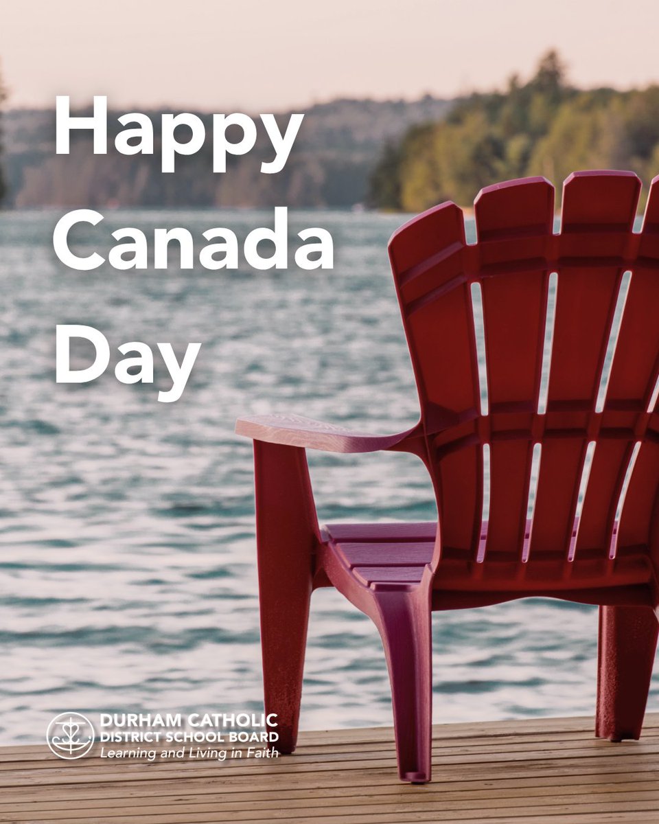 DurhamCatholic's tweet image. Wishing our Durham Catholic learning community a safe and happy Canada Day! Enjoy the celebrations and time well spent with loved ones.