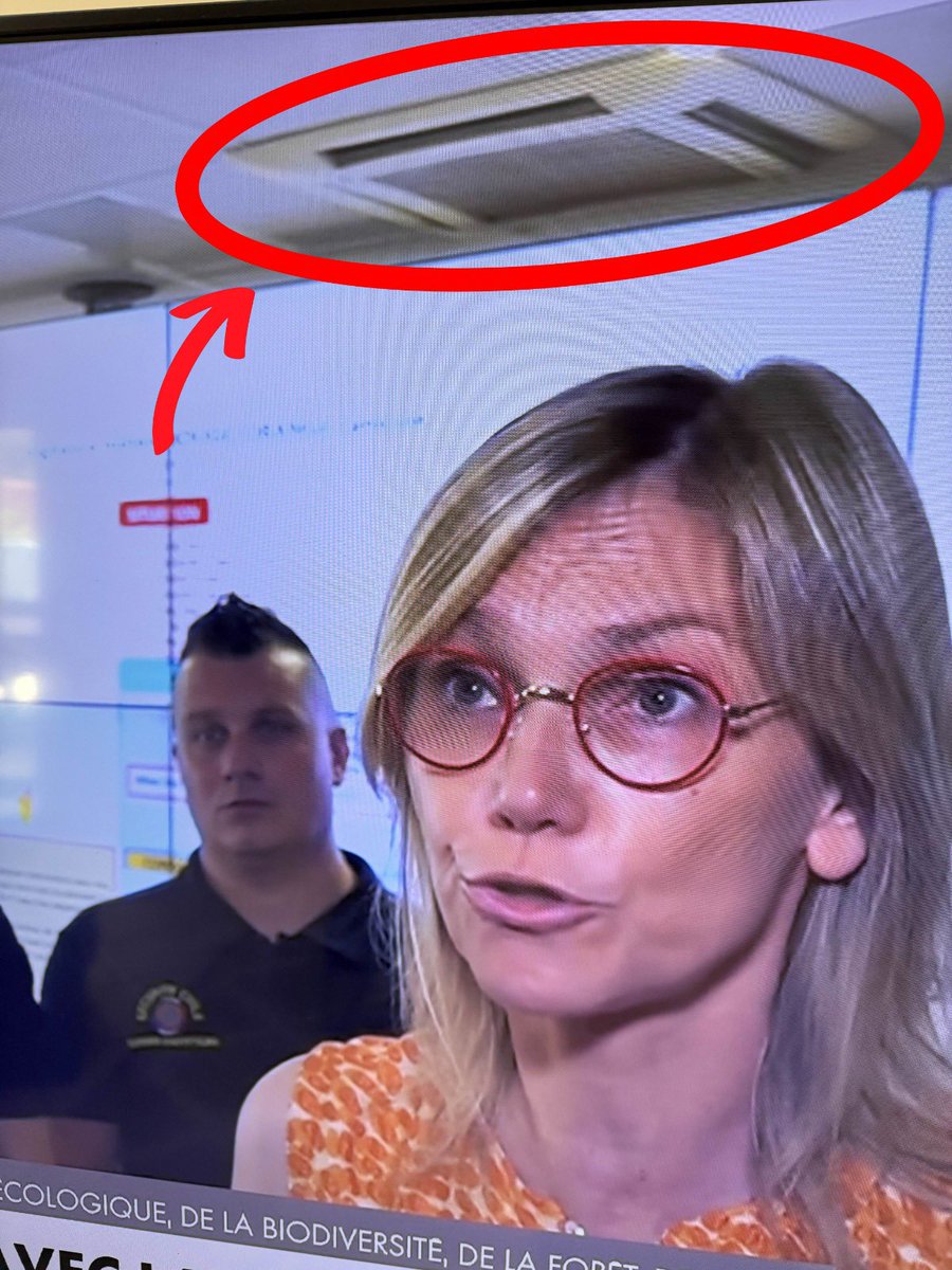 🚨La ministre affirme que la Clim n’est pas la solution en étant sous la Clim.
Fatiguant les bobos. #canicule