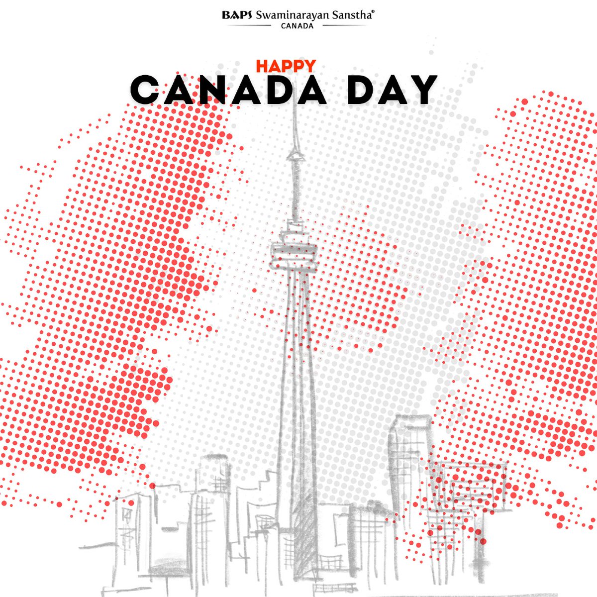 Today, we celebrate the spirit of unity, diversity, and freedom that makes this country so special. From coast to coast, let’s honour the values, people, and land that define Canada.

Wishing everyone a joyful and safe Canada Day!

#CanadaDay #BAPS #BAPSToronto #Canada