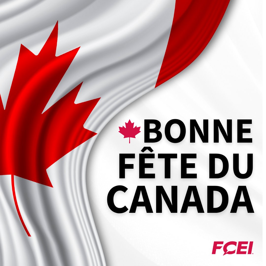 FCEI's tweet image. 🍁 Bonne fête du Canada! En célébrant notre grand pays aujourd’hui, nous réfléchissons aux valeurs qui nous unissent : la résilience, le sentiment de communauté et la fierté de ce que nous construisons ensemble. Vivement un pays fort, d’un océan à l’autre. 🍁
#FêteDuCanada…