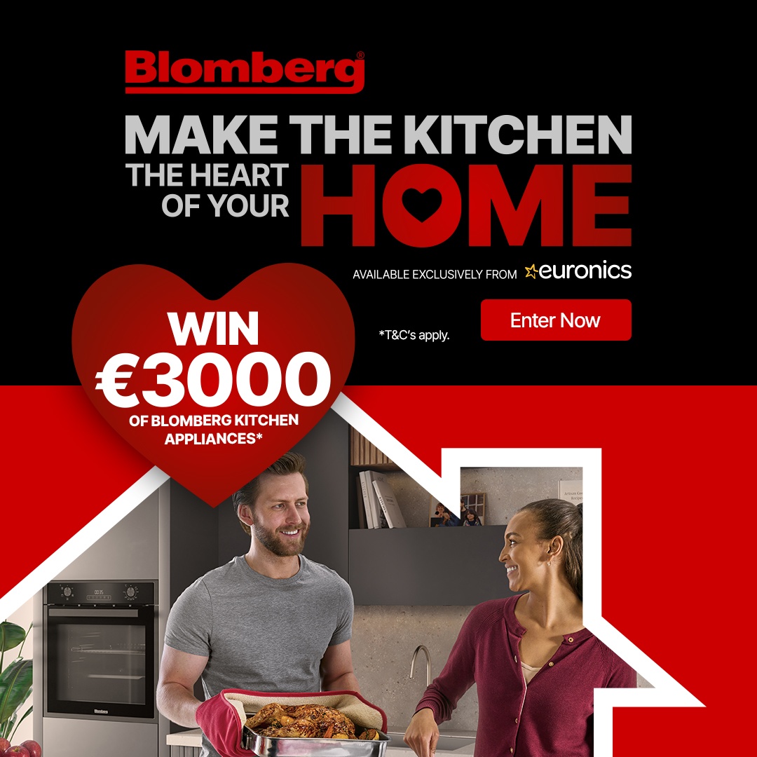🏡 WIN €3,000 of Blomberg Appliances!
Tell us why your kitchen is the ❤️ of your home and enter online or in-store. No purchase needed!

🎁 1 lucky winner
📆 Ends Sept 20, 2025
🌐 euronics.ie/pages/blomberg…

#Giveaway #WinWithBlomberg #EuronicsIreland #KitchenLove