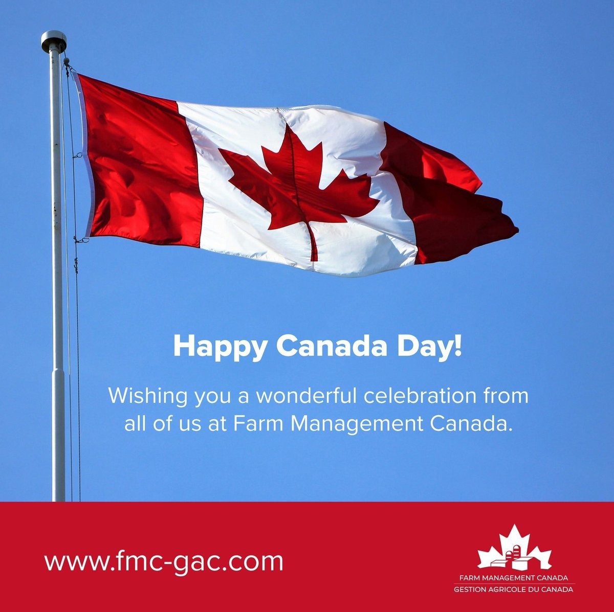 FMC_GAC's tweet image. Farm Management Canada wishes you a Happy Canada Day!
#CanadaDay #CdnAg
