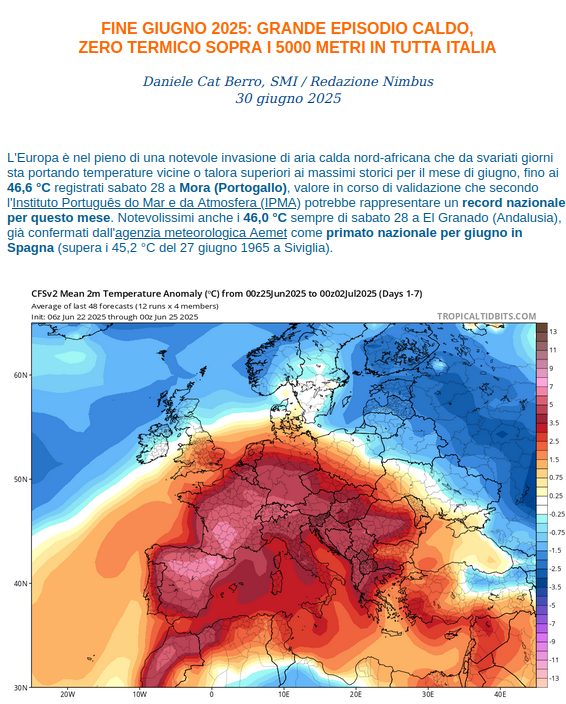 Luca_Mercalli's tweet image. Analisi dell&apos;ondata di caldo di questi giorni, dal sito della Società Meteorologica Italiana, associazione che presiedo. 
nimbus.it/eventi/2025/25…