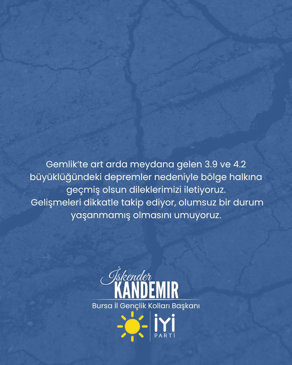 GEÇMİŞ OLSUN BURSA…