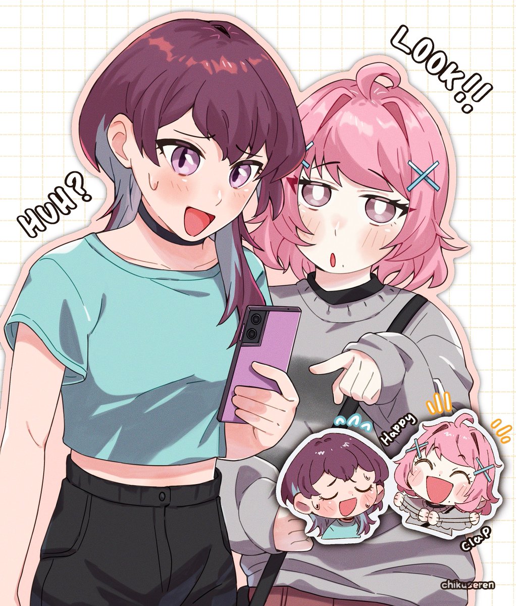 Chikuseren's tweet image. She enjoys brainrot 😭

#oc #illust